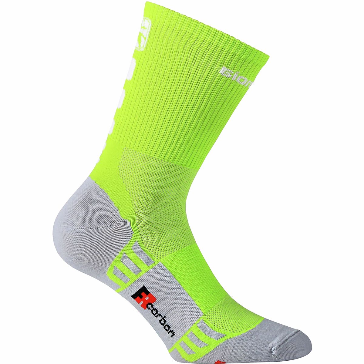 Image of Giordana FR-C Tall Cuff Socks Yellow Fluo/White, S/37-40