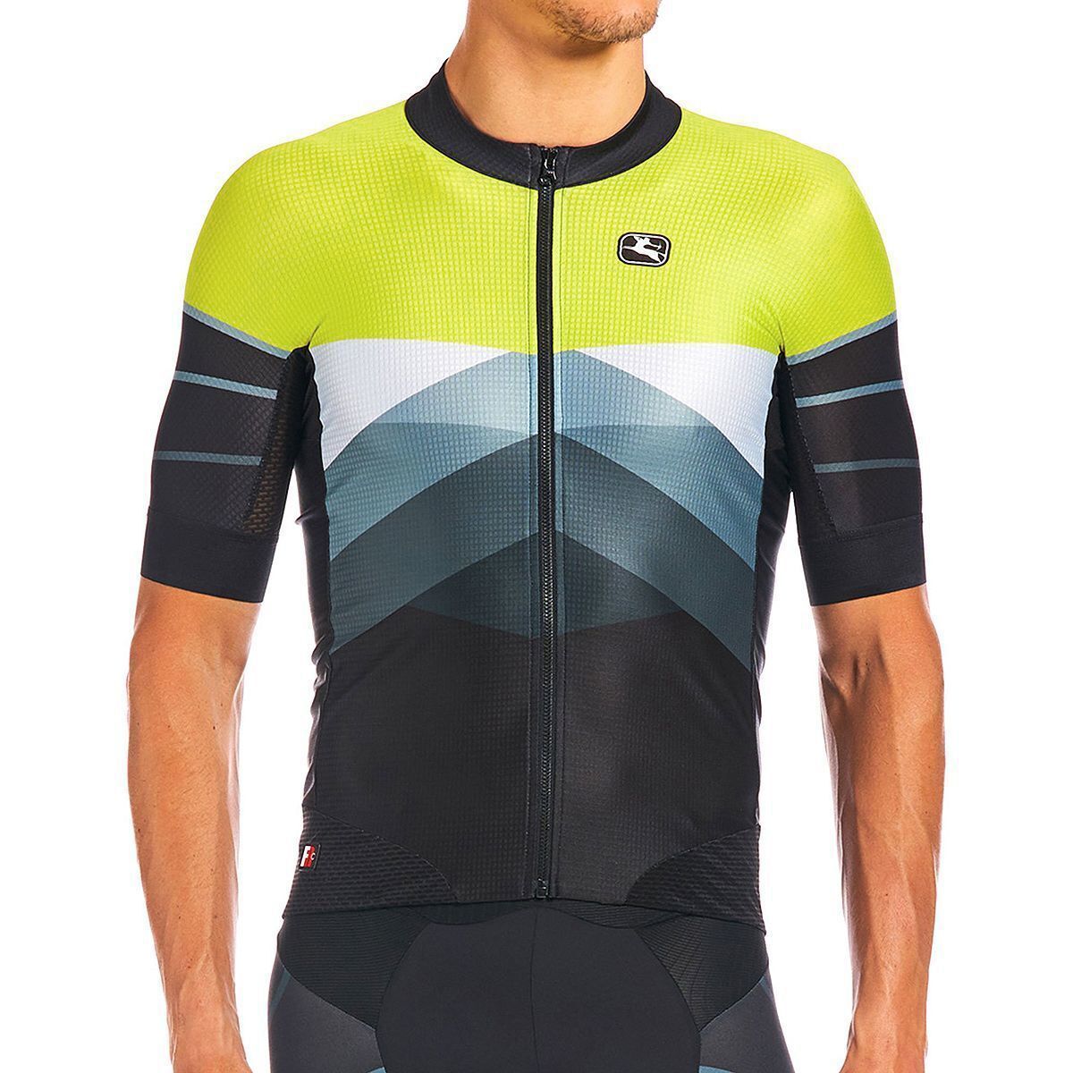 Giordana FR-C Pro TRI Short-Sleeve Top - Men's Lime Punch/Black, M