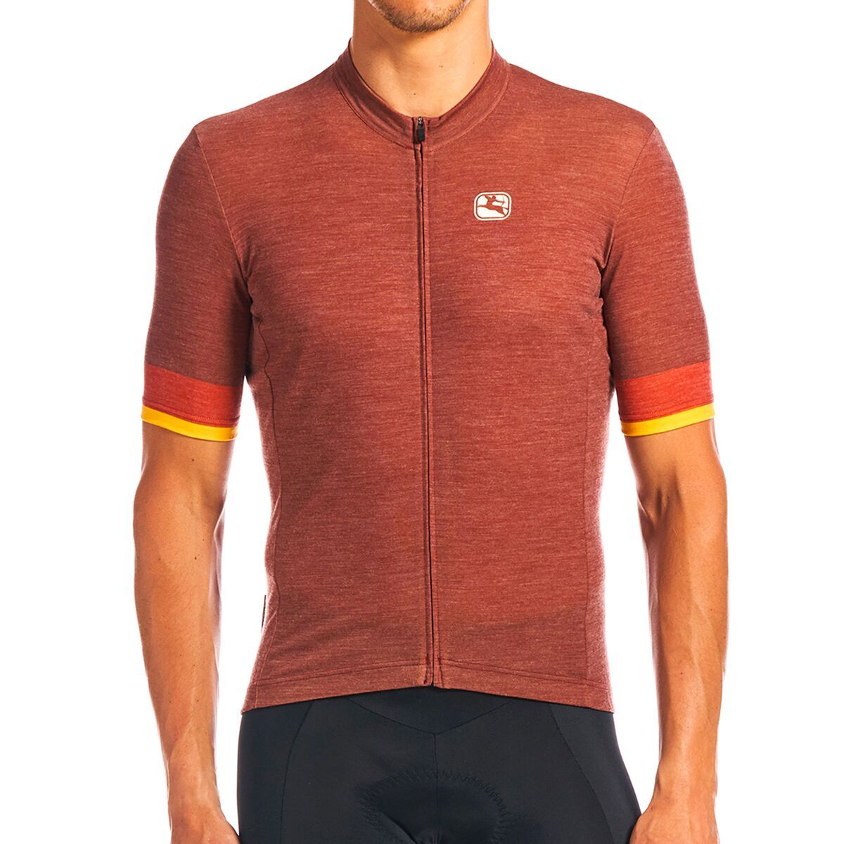 Giordana Wool Short-Sleeve Jersey - Men's Rust, S