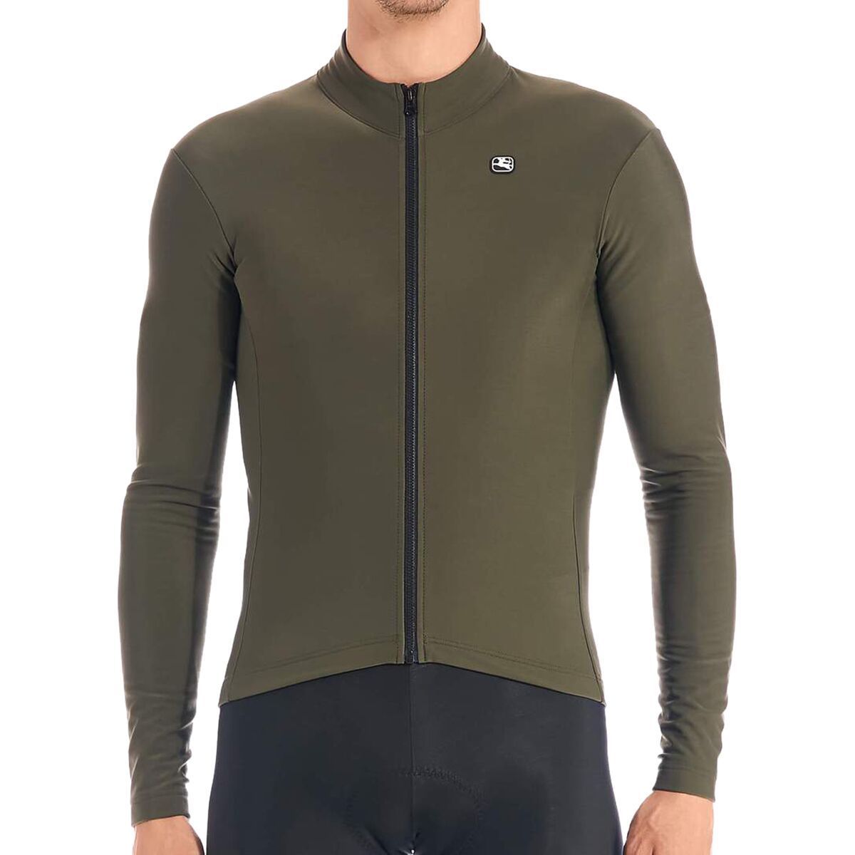 Giordana Silverline Thermal Long-Sleeve Jersey - Men's Green, M