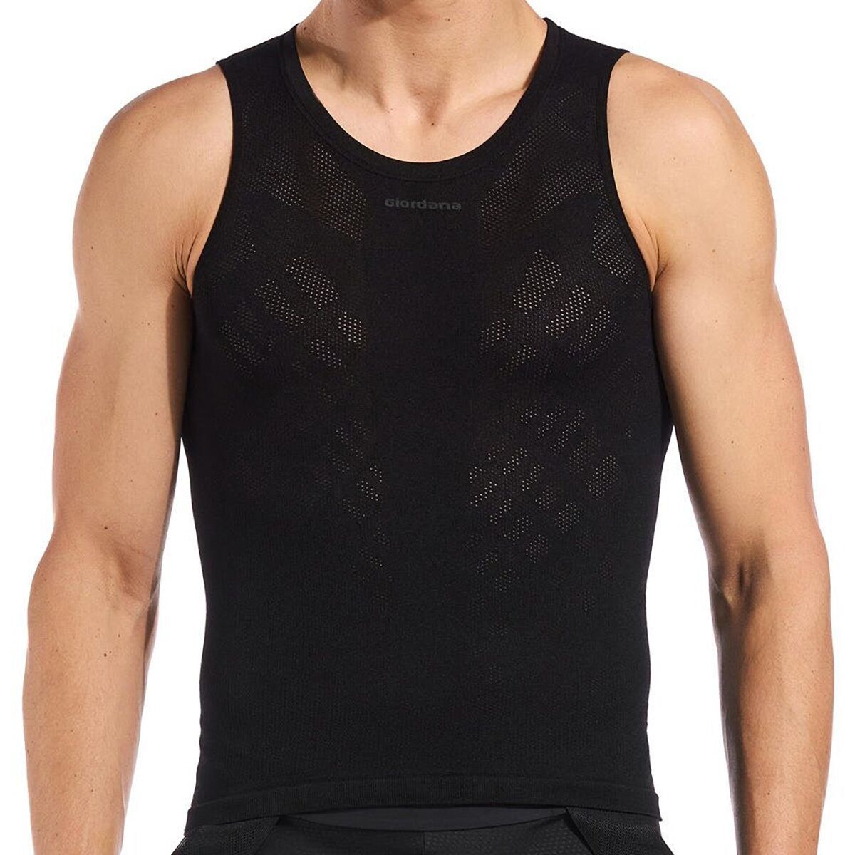 Giordana Light Weight Knitted Sleeveless Baselayer - Men's Black, L