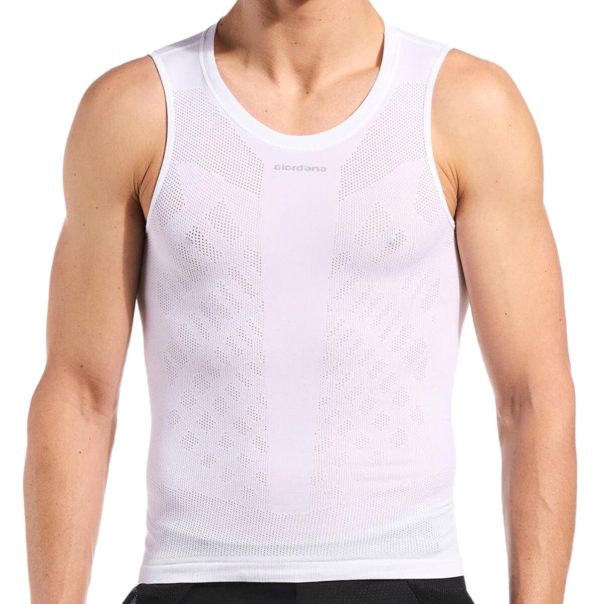 Image of Giordana Light Weight Knitted Sleeveless Baselayer - Men's White, XL
