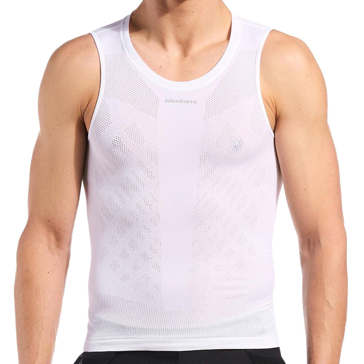 Image of Giordana Light Weight Knitted Sleeveless Baselayer - Men's White, 3XL/4XL