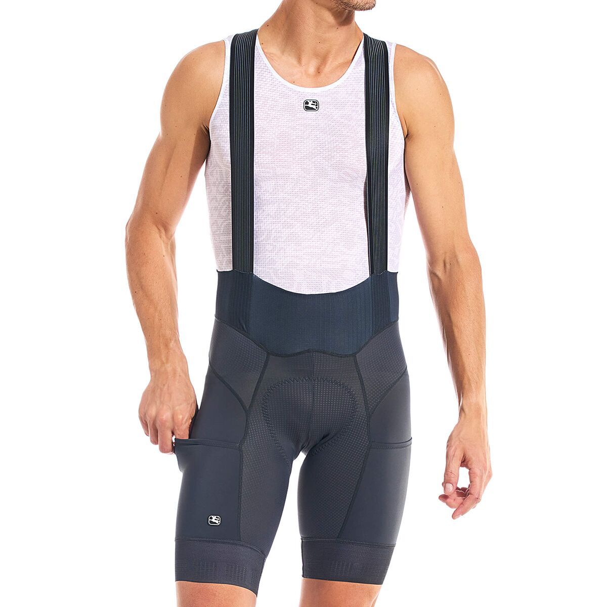 Giordana FR-C Pro Cargo Bib Short - Men's Dark Grey, 2XL