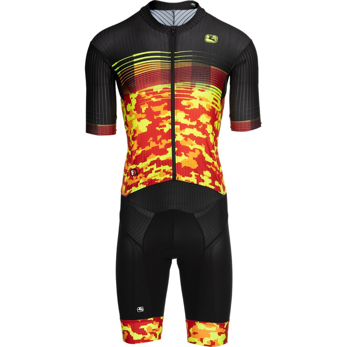 Giordana FR-C Pro TRI Short-Sleeve Doppio Suit - Men's Red/Fluo Yellow, XL