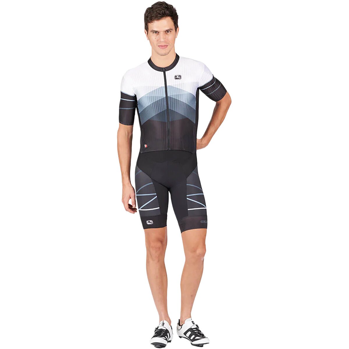 Giordana Giordana FR-C Pro TRI Short-Sleeve Doppio Suit - Men's White/Black, L