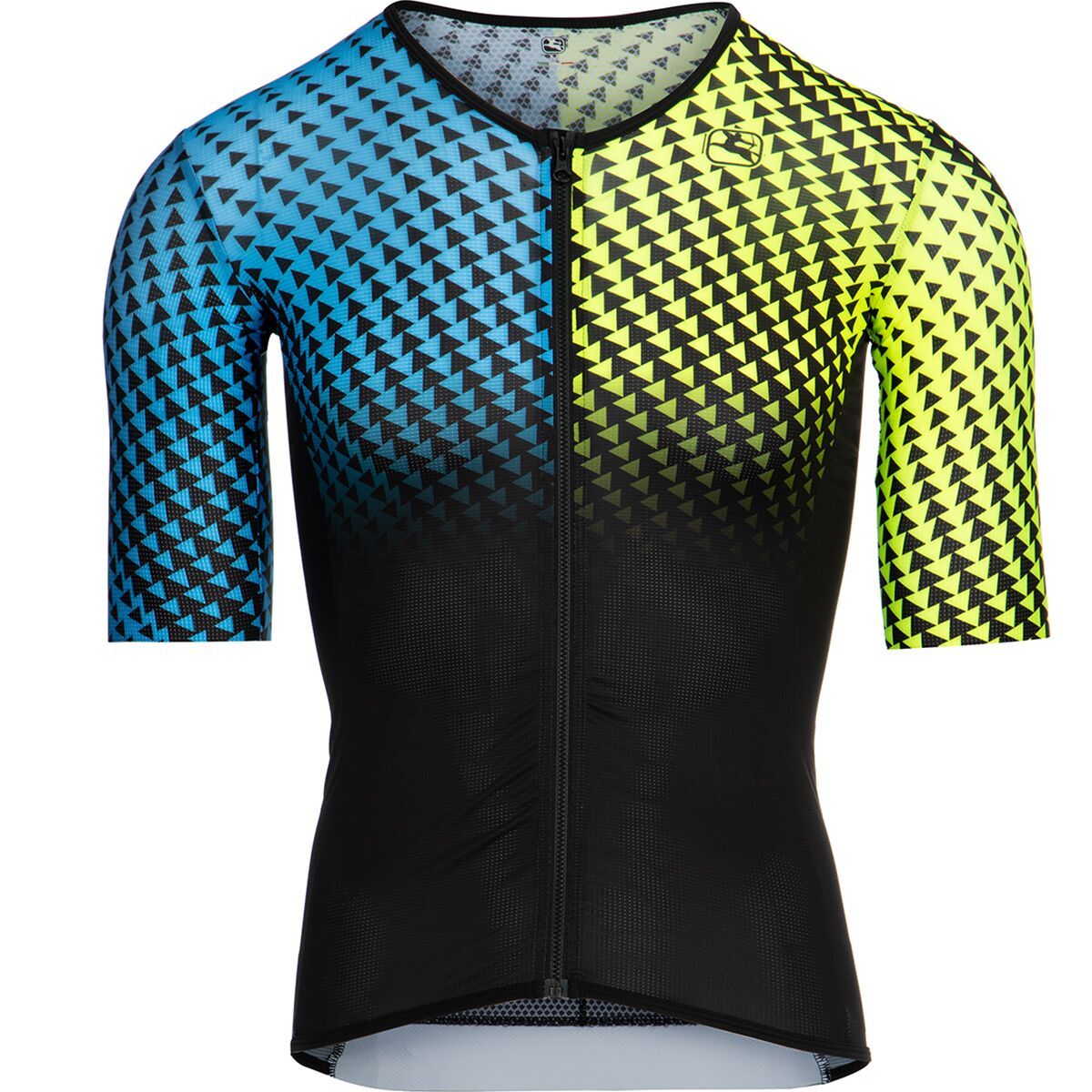 Giordana Vero Pro TRI Short-Sleeve Top - Men's Fluo Blue/Fluo Yellow, XXL