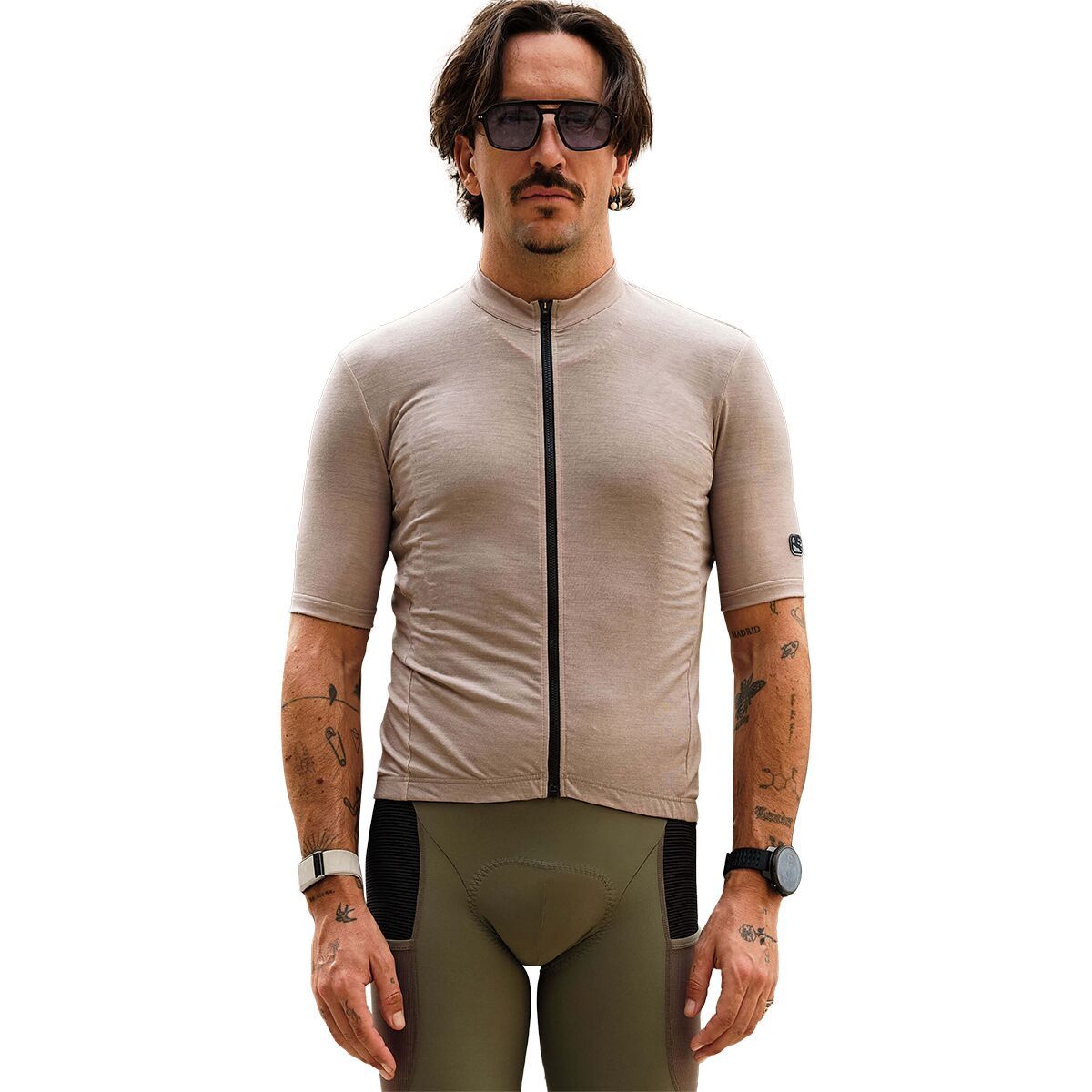 Image of Giordana Wool Short-Sleeve Jersey - Men's Moonrock, S