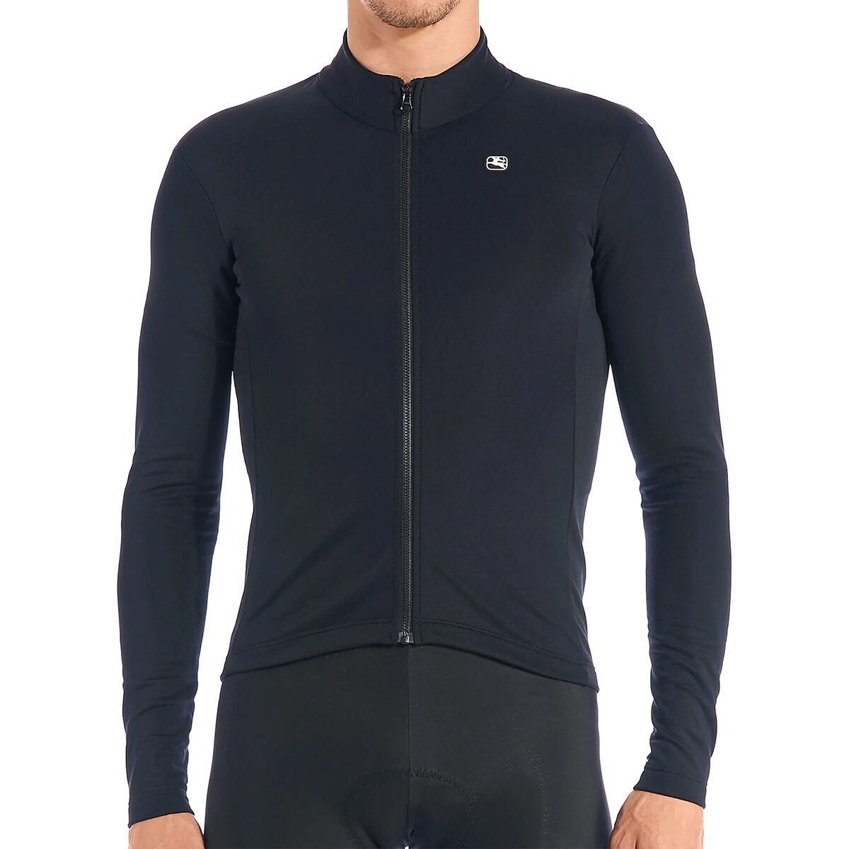 Image of Giordana Silverline Thermal Long-Sleeve Jersey - Men's Black, XL