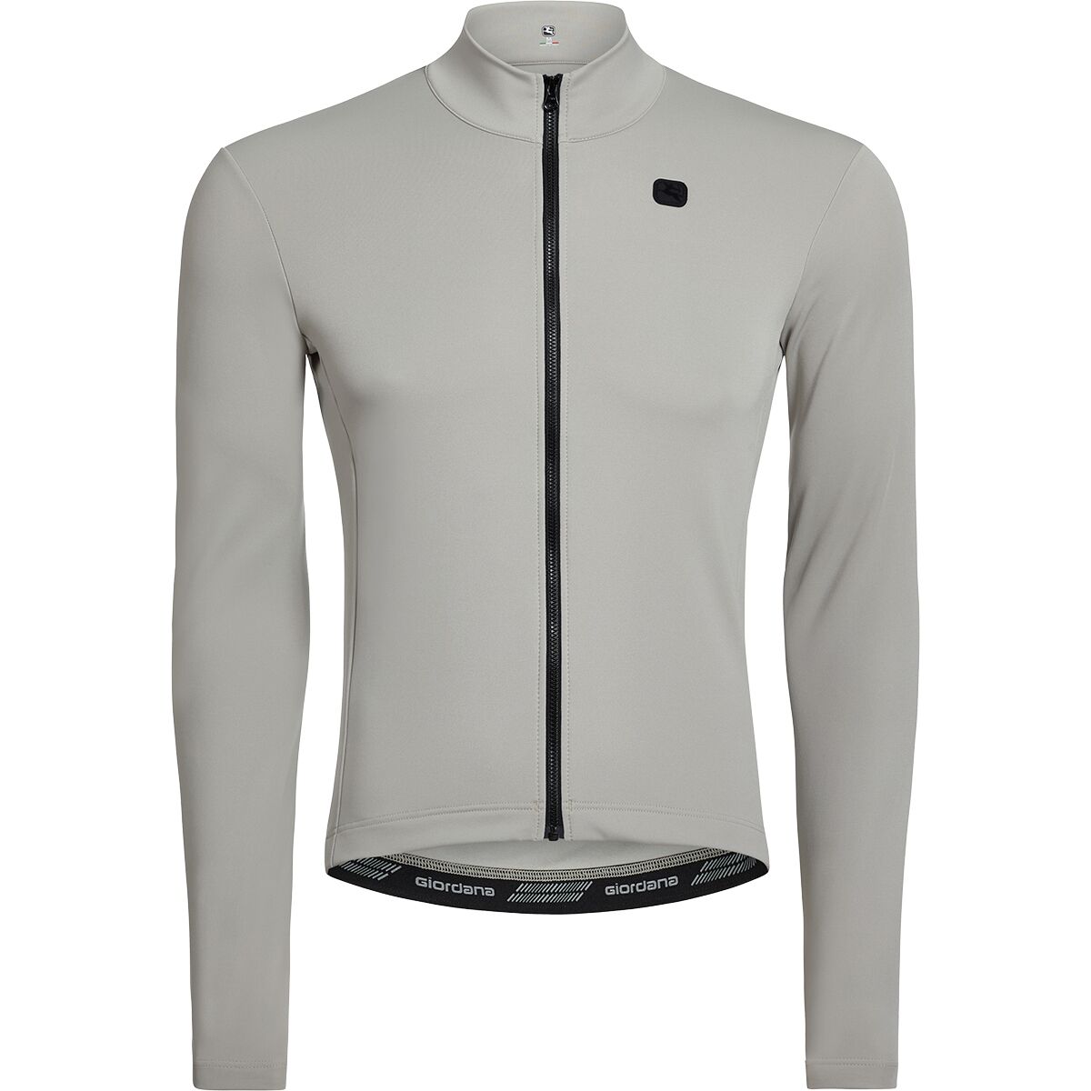 Image of Giordana Silverline Thermal Long-Sleeve Jersey - Men's Lunar Grey, XXL