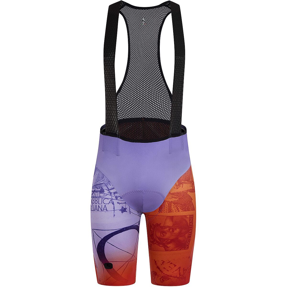 Image of Giordana Urto Bib Short - Men's La Posta Orange/Purple, M