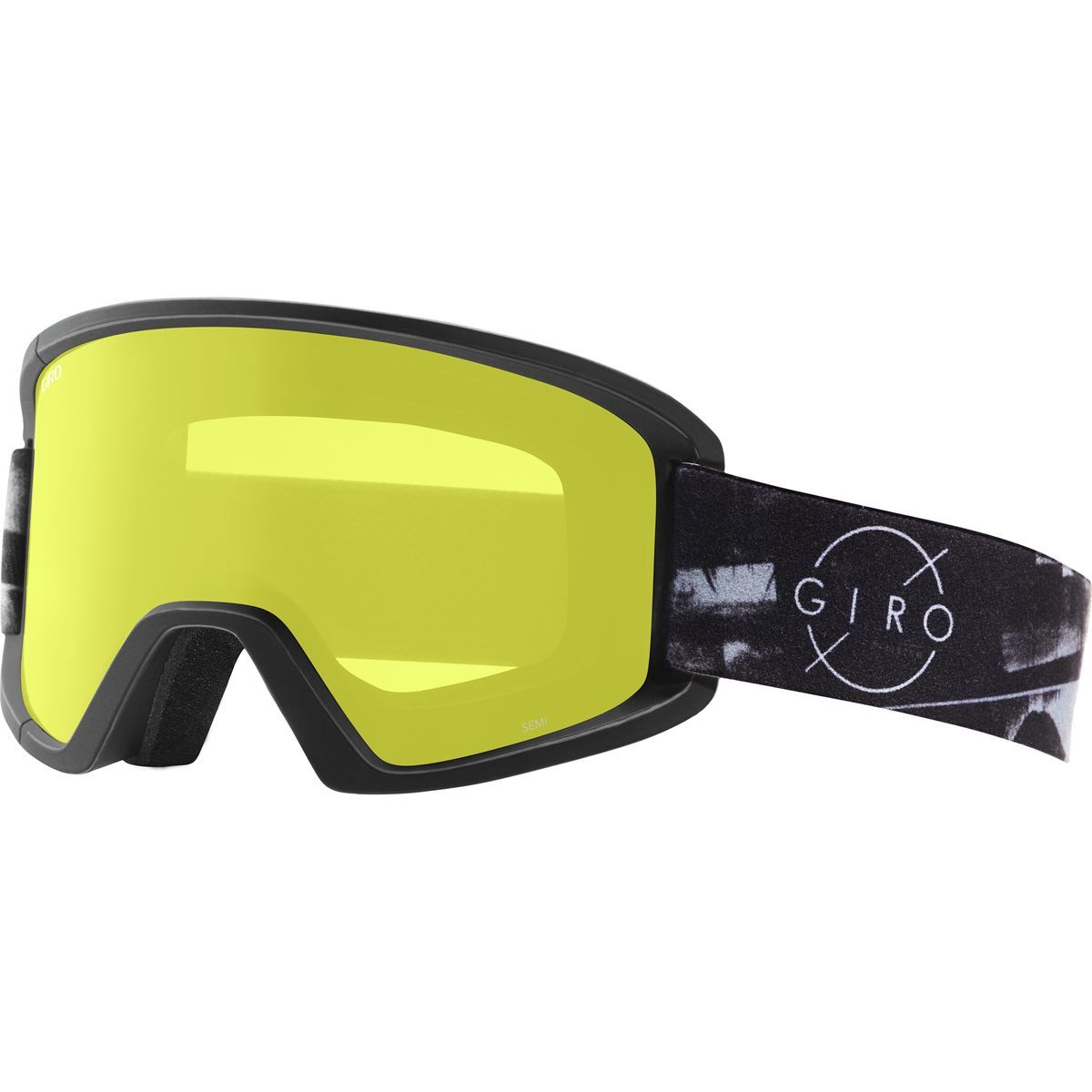 Giro Semi Goggles Black/Gray 8mm/Black Limo With Yellow, One Size