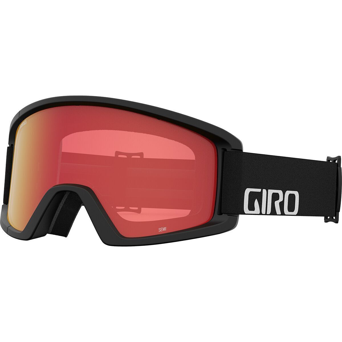 Giro Semi Goggles Black Wordmark/Amber/Yellow, One Size