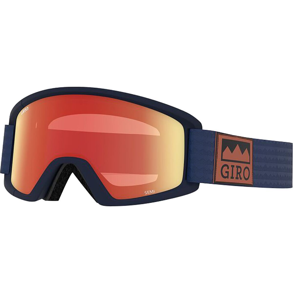 Giro Semi Goggles Midnight Alps/Amber Scarlet/Yellow, One Size