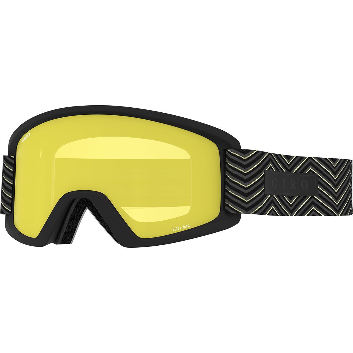 Giro Dylan Goggles - Women's Black Zag/Amber Gold/Yellow, One Size