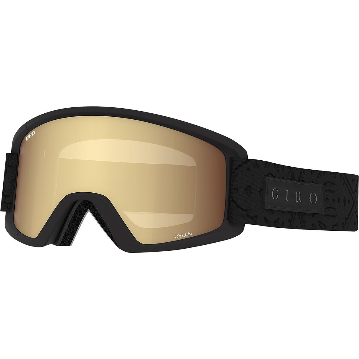 Giro Dylan Goggles - Women's Black Flake/Amber Gold/Yellow, One Size