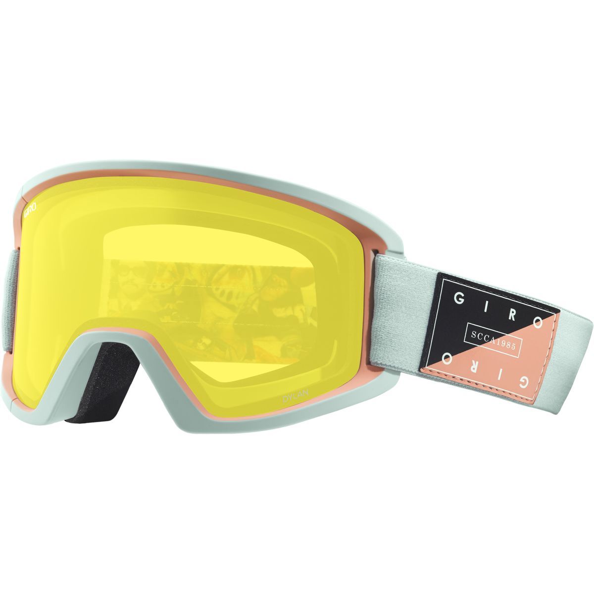 Giro Dylan Goggles - Women's Mist Piste Out/Amber Gold/Yellow, One Size