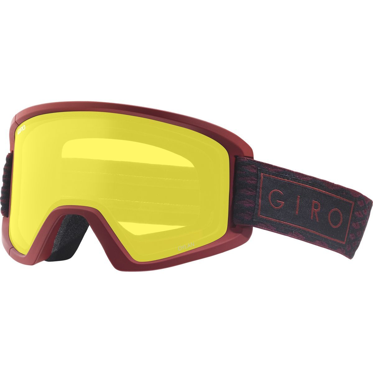 Giro Dylan Goggles - Women's Scarlet Burlesque/Ult Black/Yellow, One Size