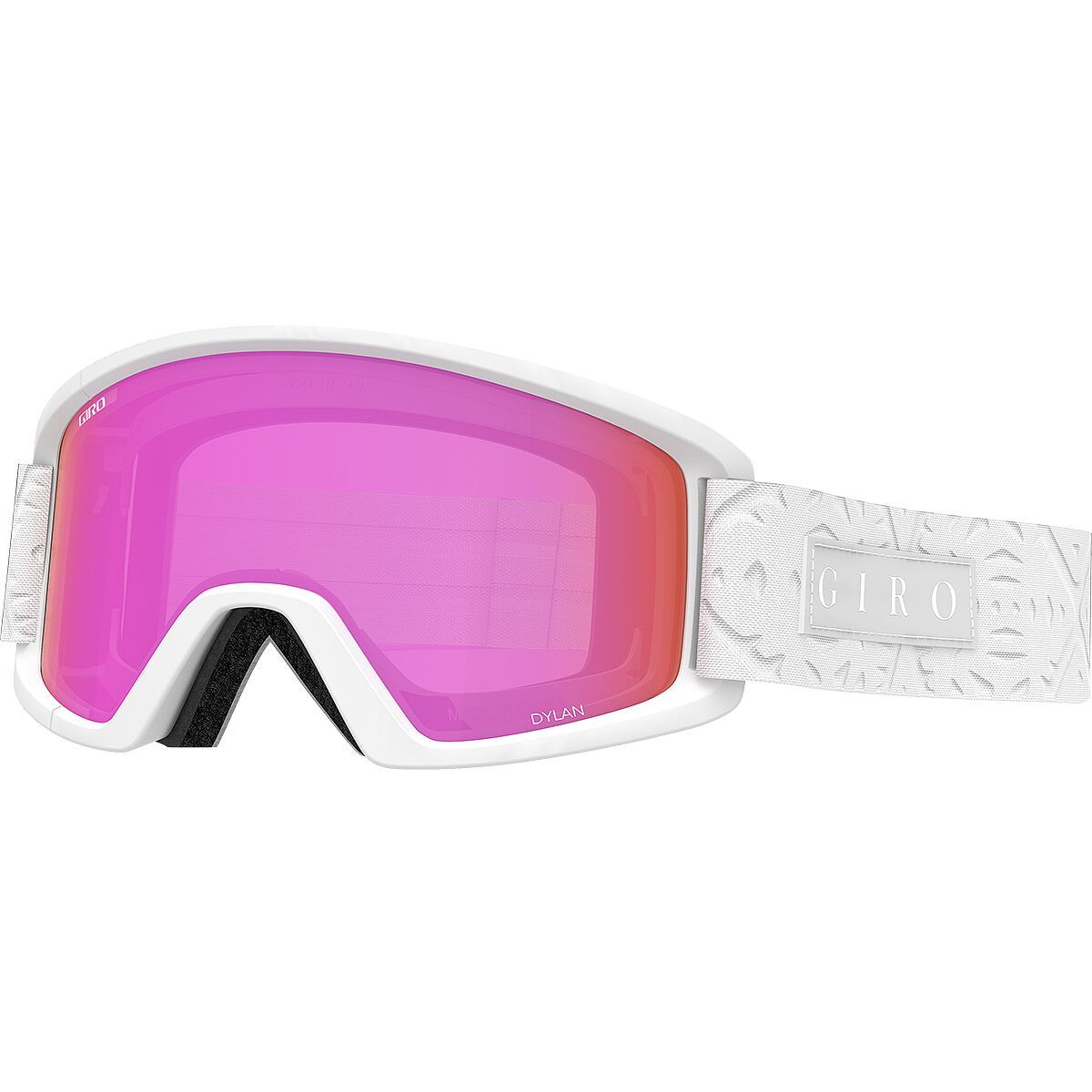 Giro Dylan Goggles - Women's White Flake/Amber Pink/Yellow, One Size