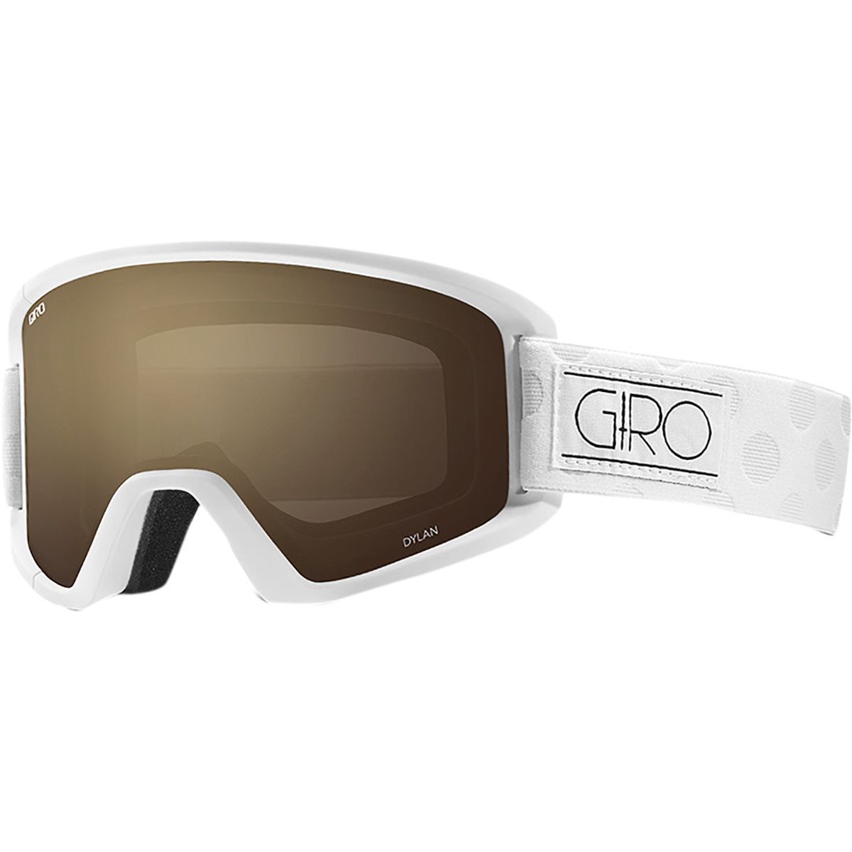 Giro Dylan Goggles - Women's White Tonal Dots/Amber Rose, One Size