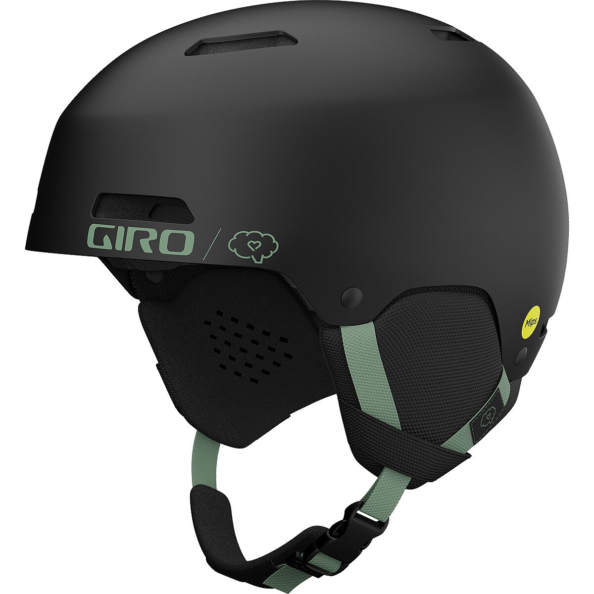 Giro Ledge Mips Helmet Matte Black/Save a Brain Green