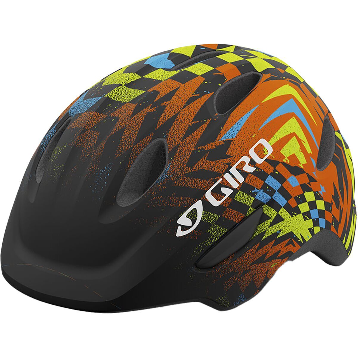Giro Scamp Helmet - Kids' Matte Black Check Fade, XS