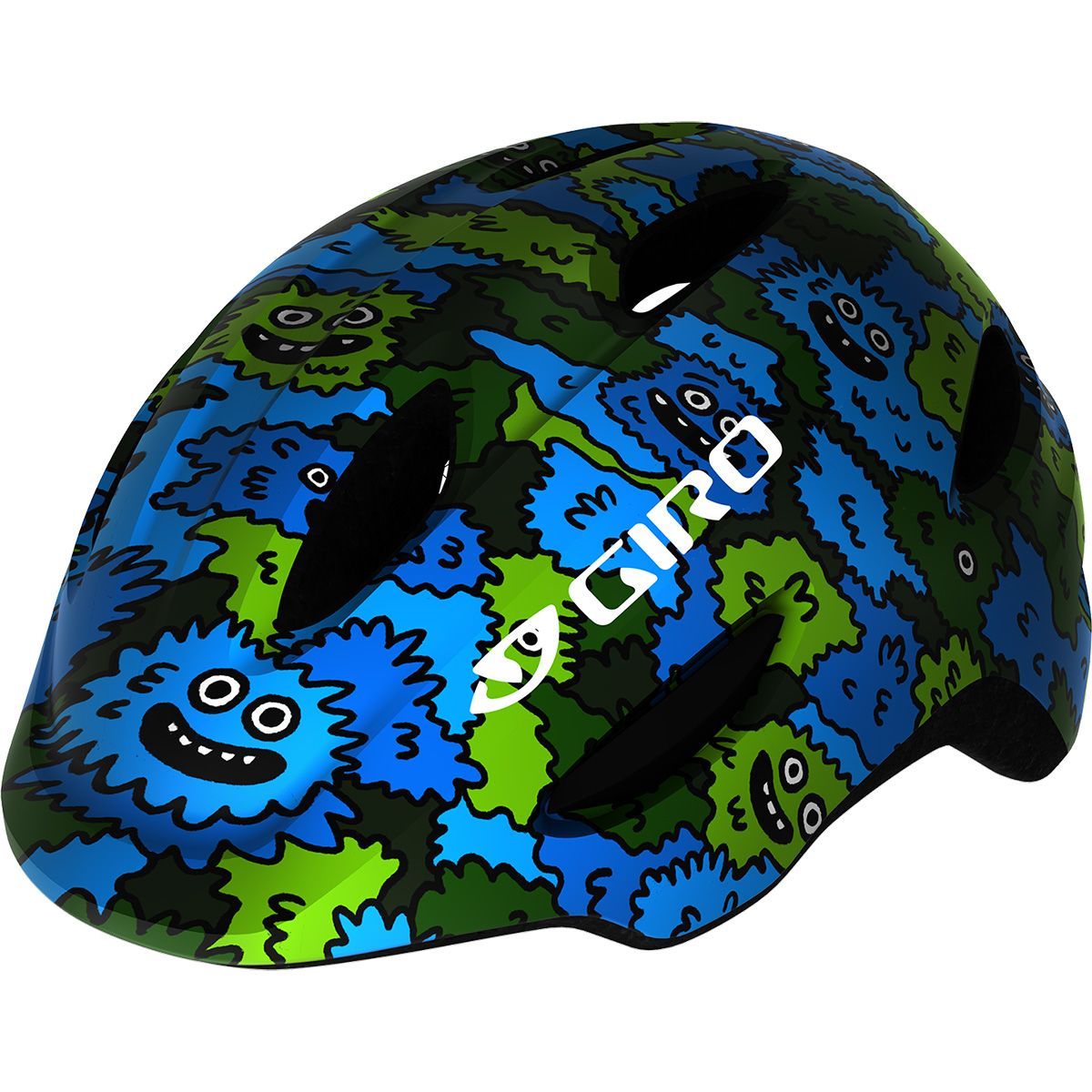 Giro Scamp Mips Helmet - Kids' Blue/Green Creature Camo, S