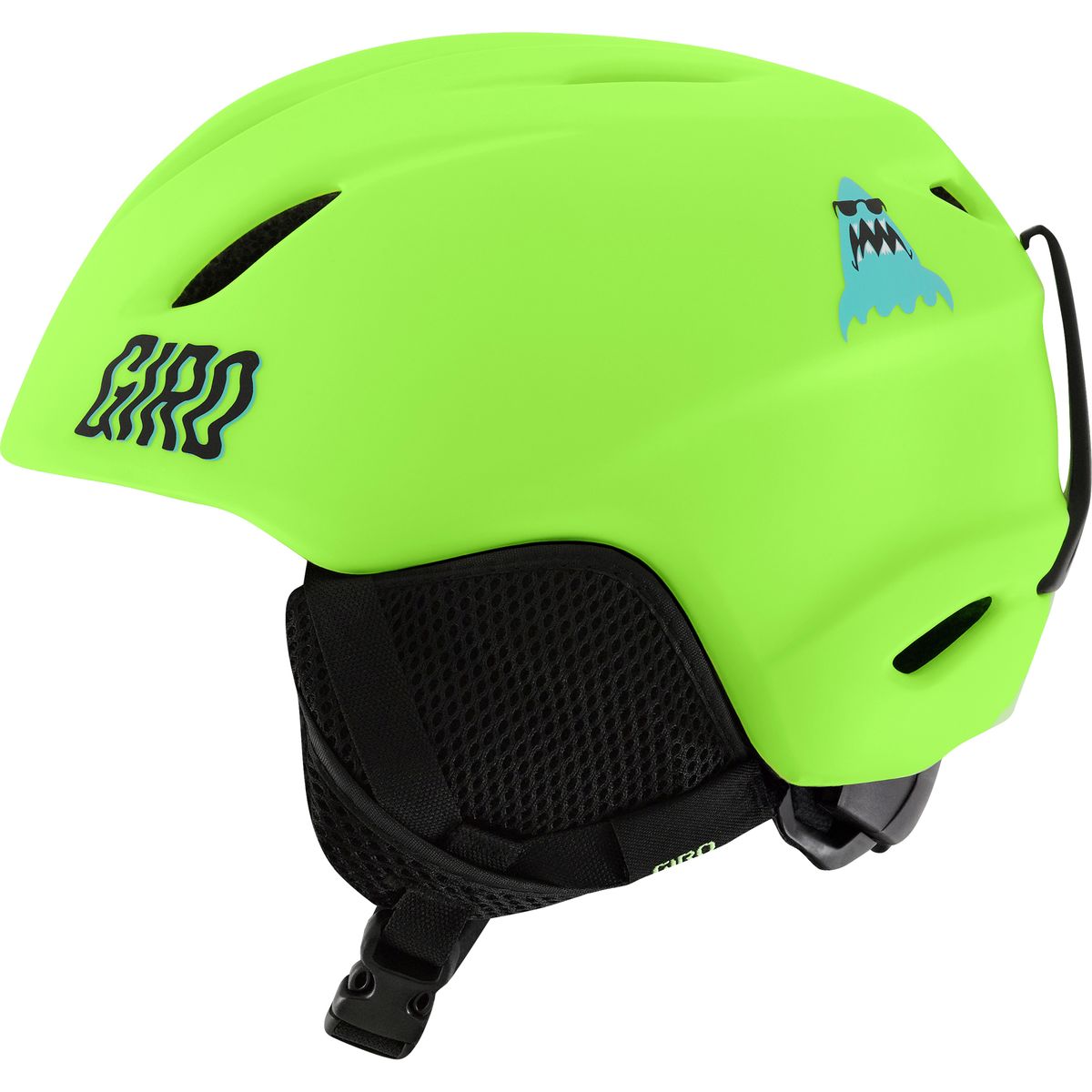 Giro Launch Helmet - Kids' Matte Lime Shark Party