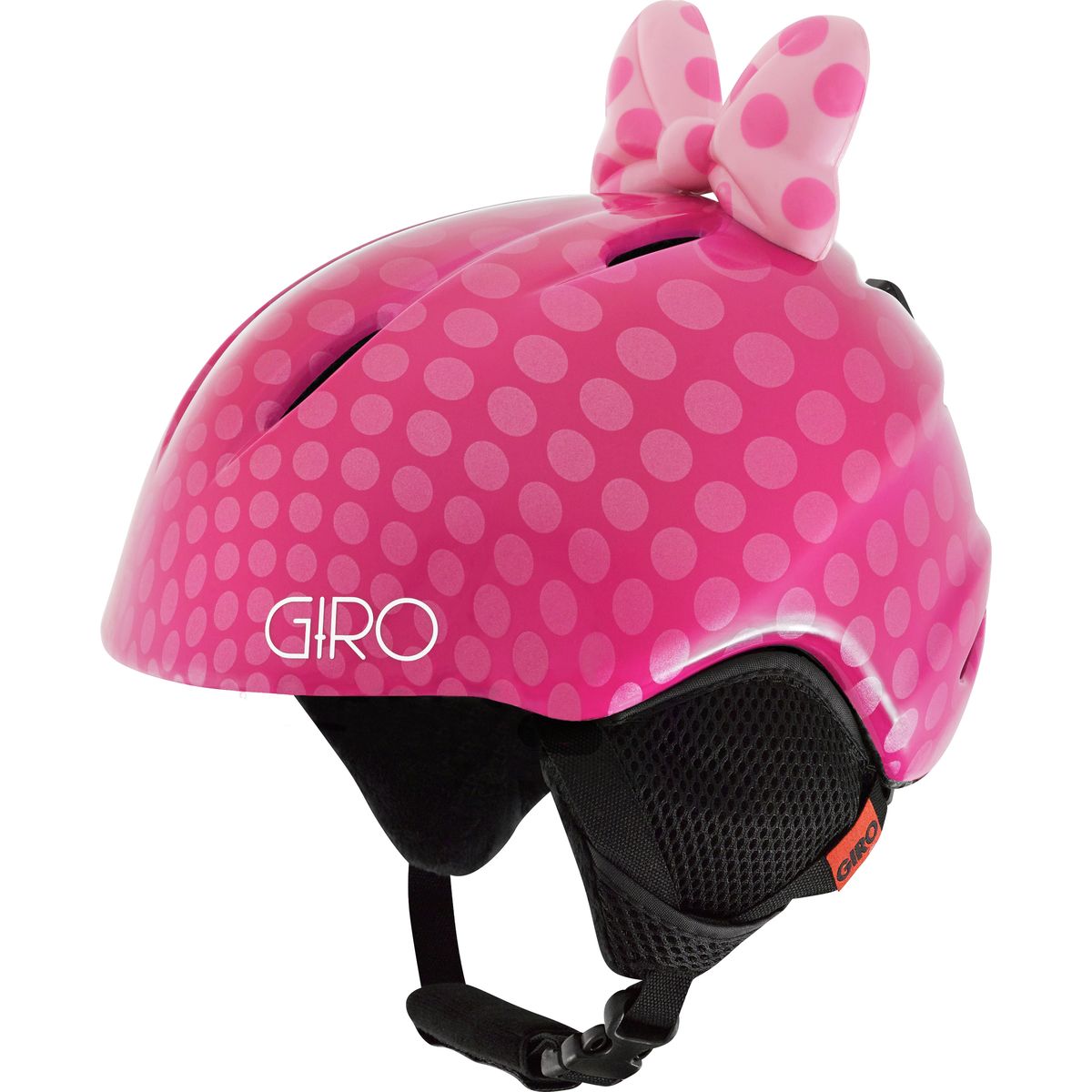 Giro Launch Helmet - Kids' Pink Bow Polka Dots