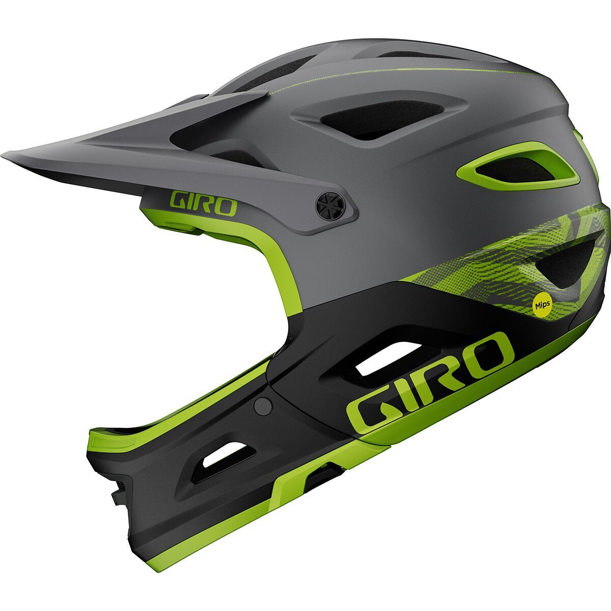 Image of Giro Switchblade Mips Helmet Matte Metallic Black/Ano Lime, M