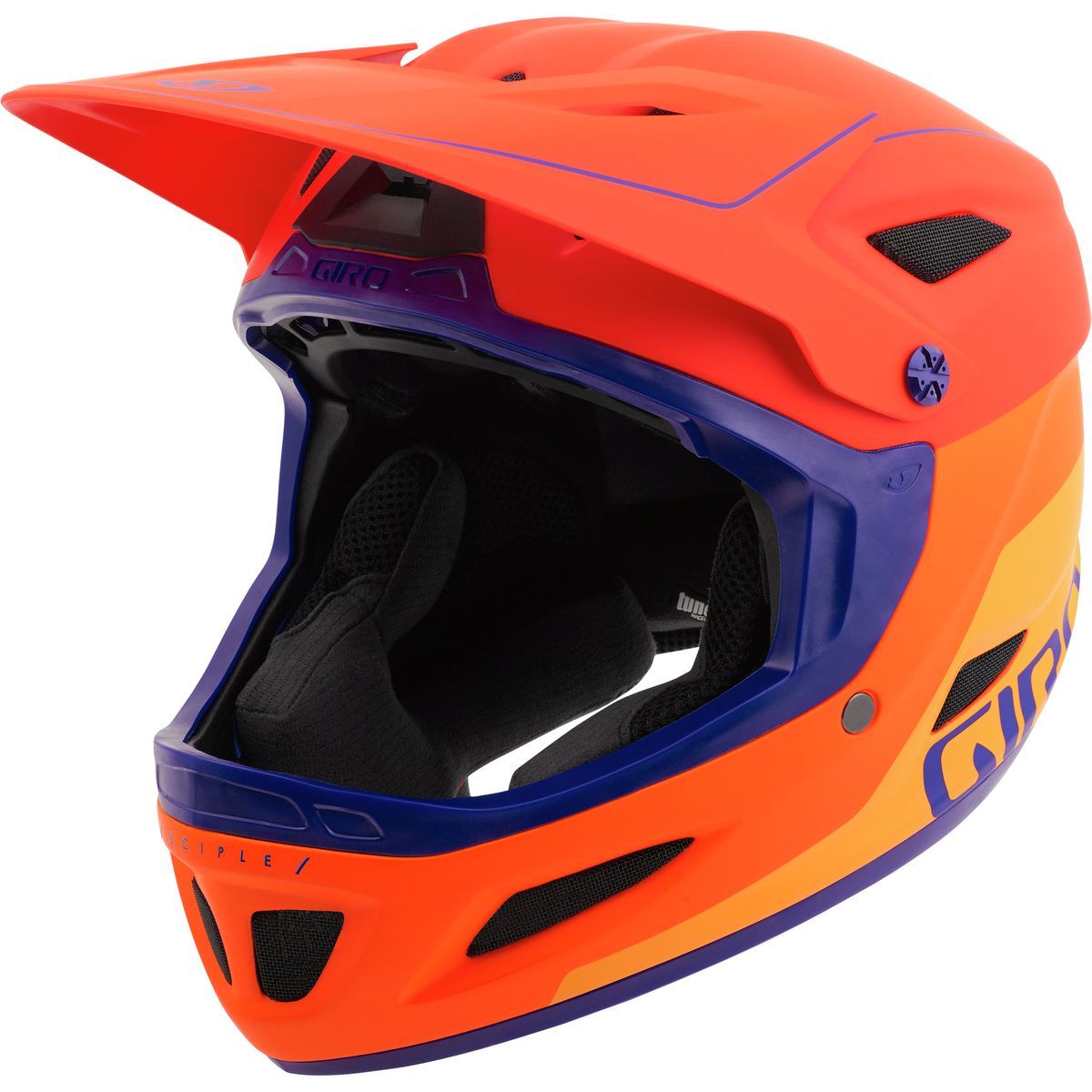 Giro Disciple Mips Helmet Matte Vermillion/Flame/Purple, S