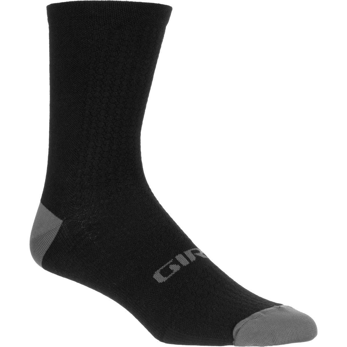Image of Giro HRC Plus Merino Wool Sock Black/Charcoal, M