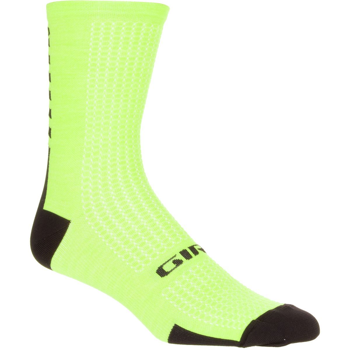 Image of Giro HRC Plus Merino Wool Sock Lime/Black, XL