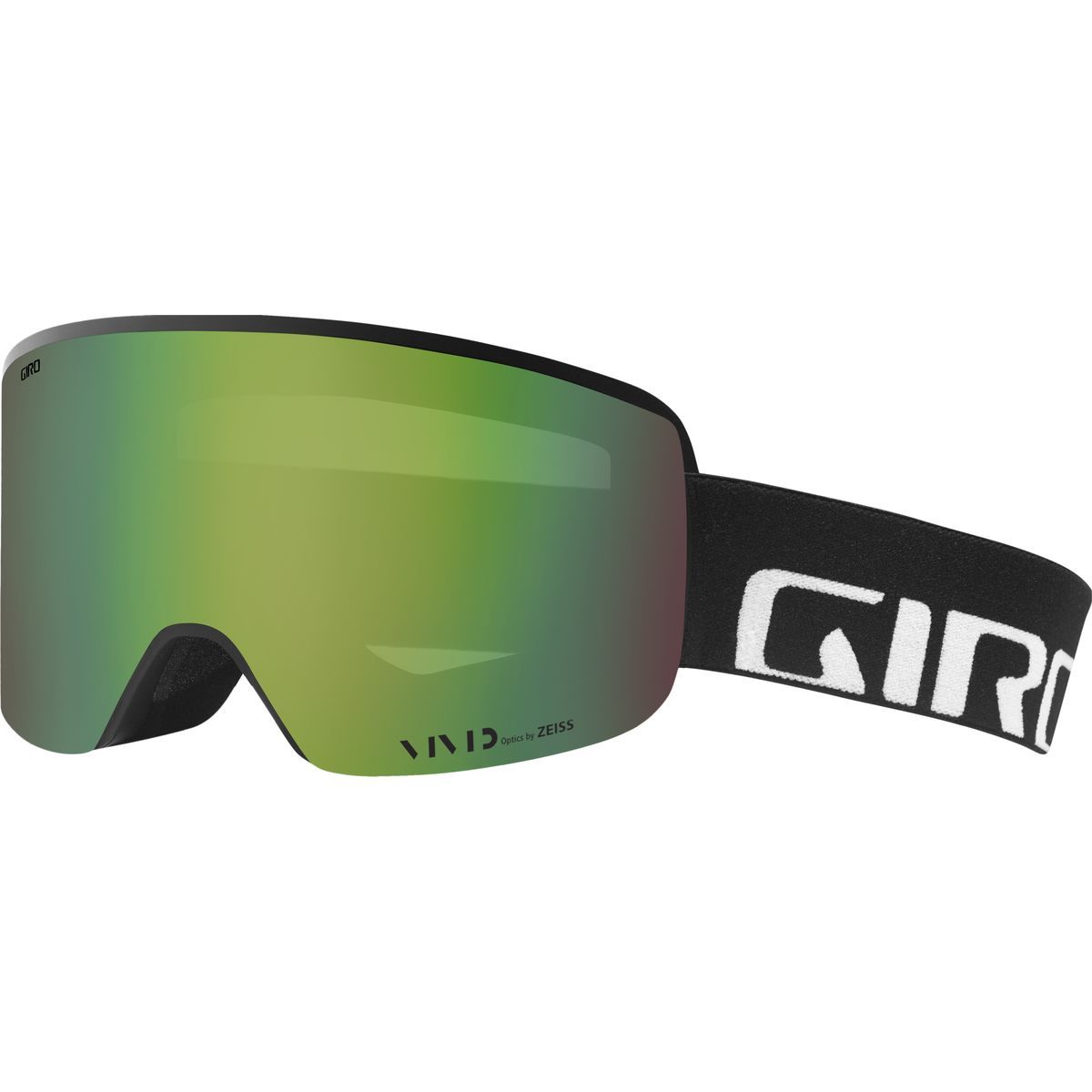 Giro Axis Goggles Black Wordmark/Vivid Emerald, One Size