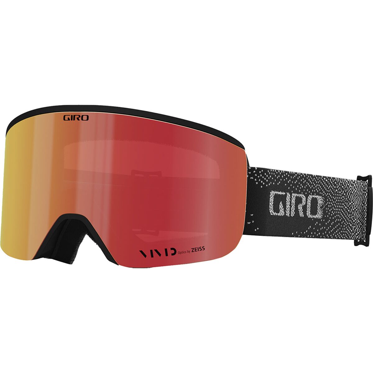 Image of Giro Axis Goggles Black/White Bit Tone/Vivid Ember, One Size