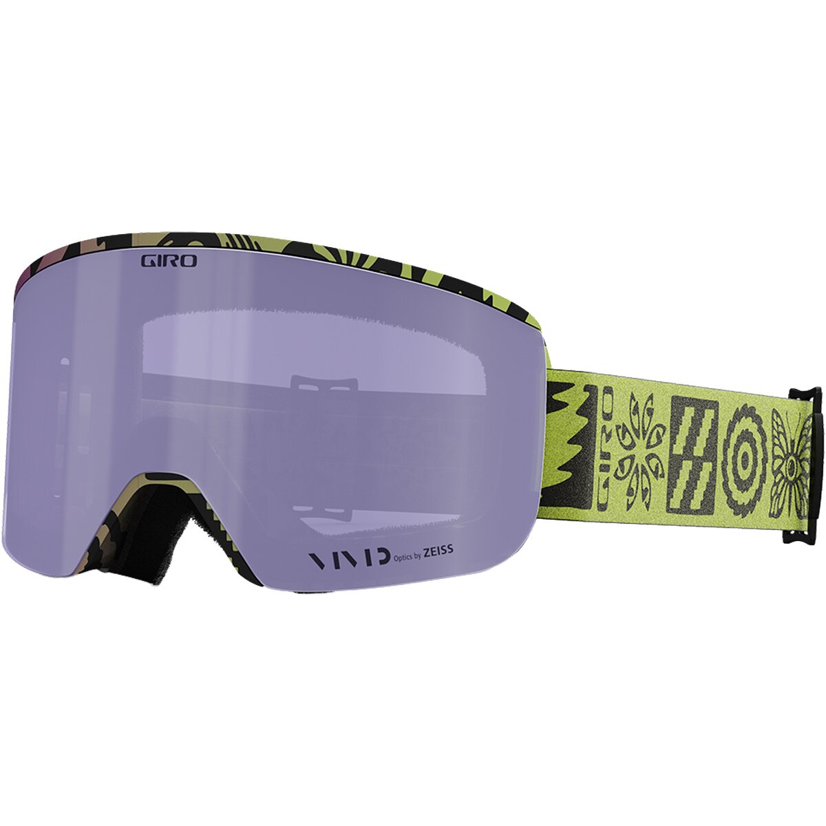 Image of Giro Axis Goggles Glow Green Shelter Pro/Vivid Haze, One Size