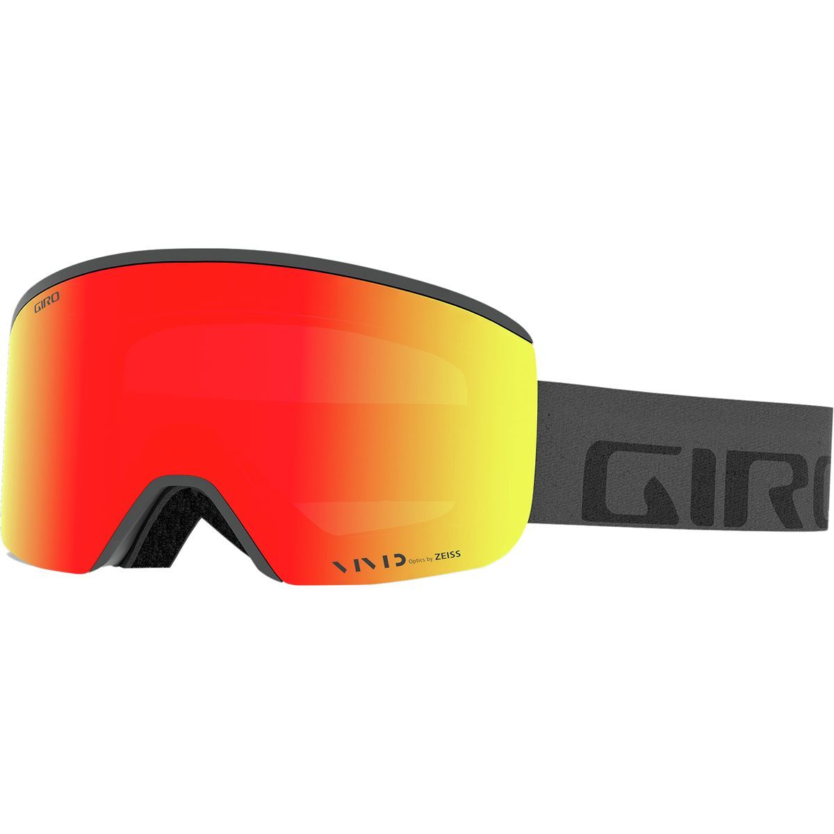 Giro Axis Goggles Grey Wordmark/Vivid Ember/Vivid Infrared, One Size