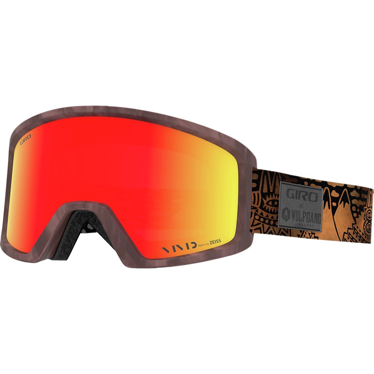 Giro Blok Goggles Wolfgang/Vivid Ember, One Size
