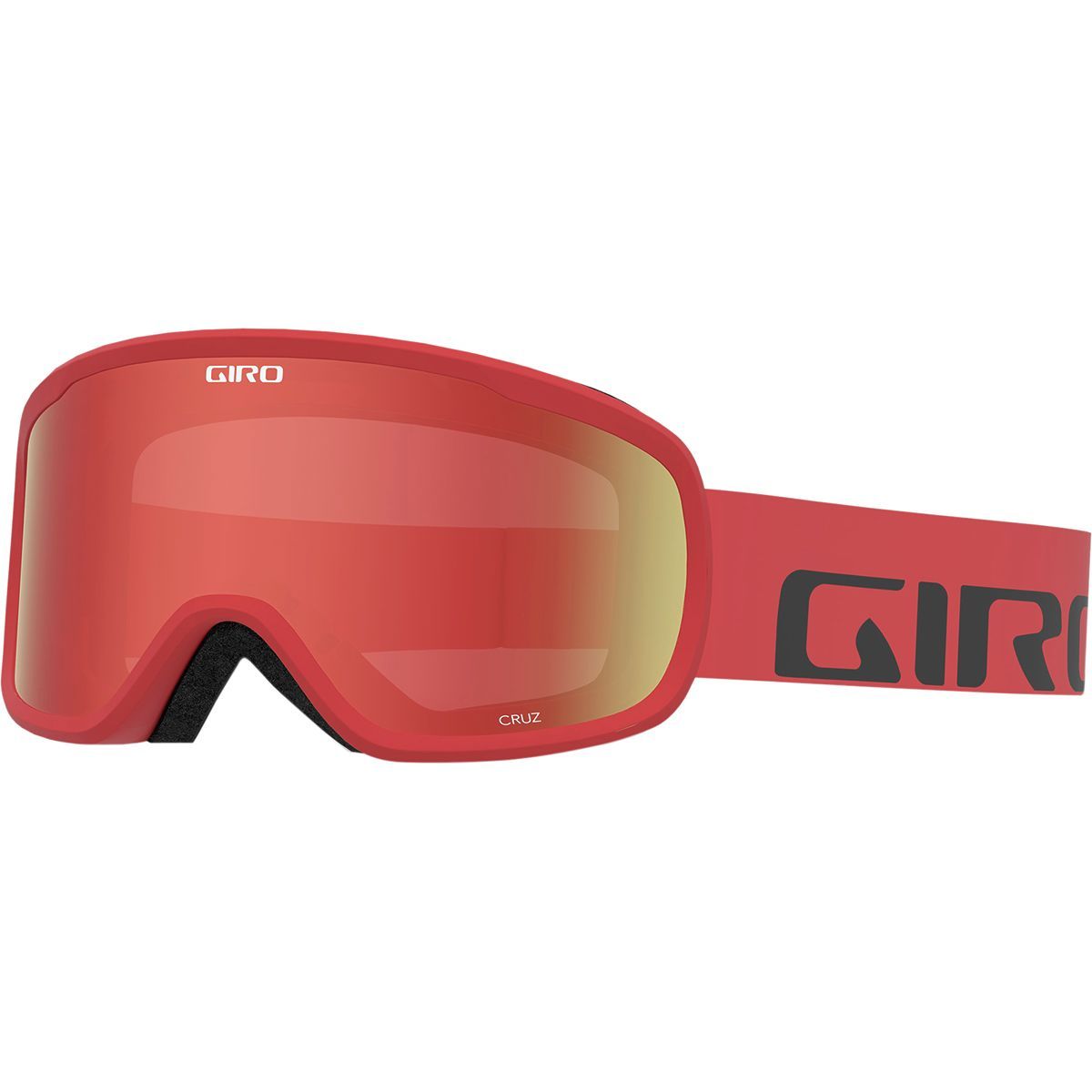 Giro Cruz Goggles Red Wordmark/Amber Scarlet, One Size