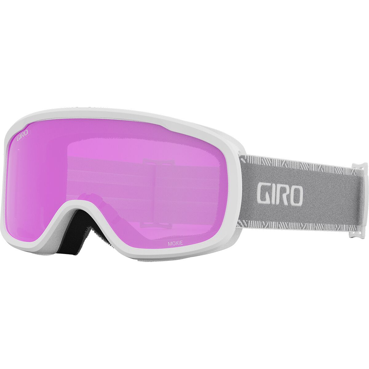 Giro Giro Moxie Goggles White/Grey Chute/Amber Pink/Yellow, One Size