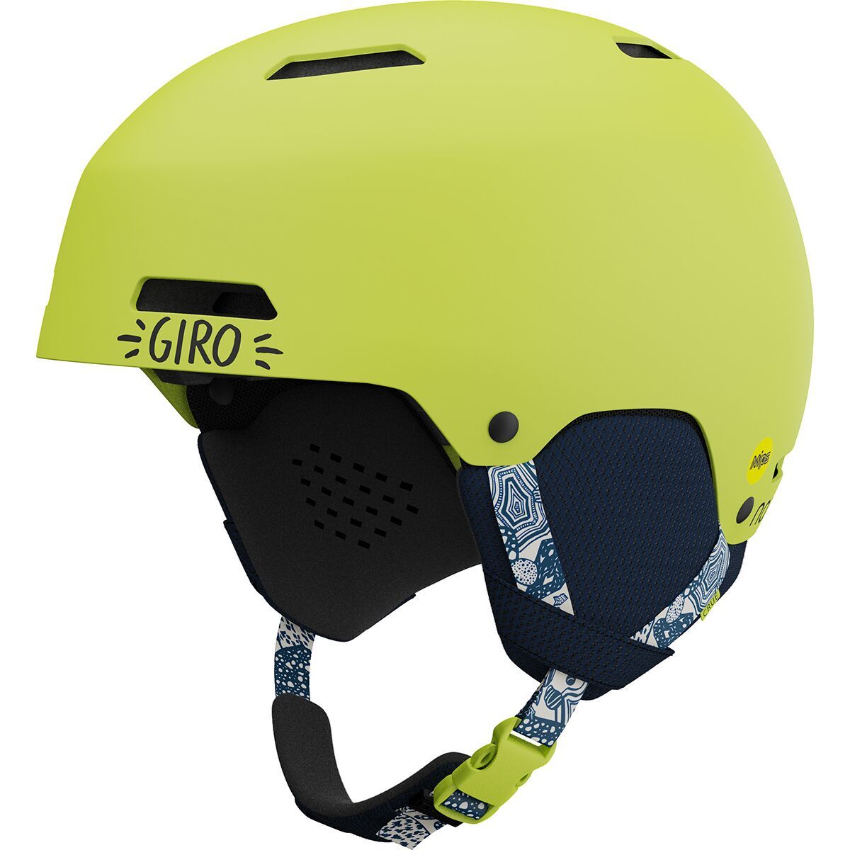Giro Crue Mips Helmet - Kids' Matte Namuk Sunny Lime, M