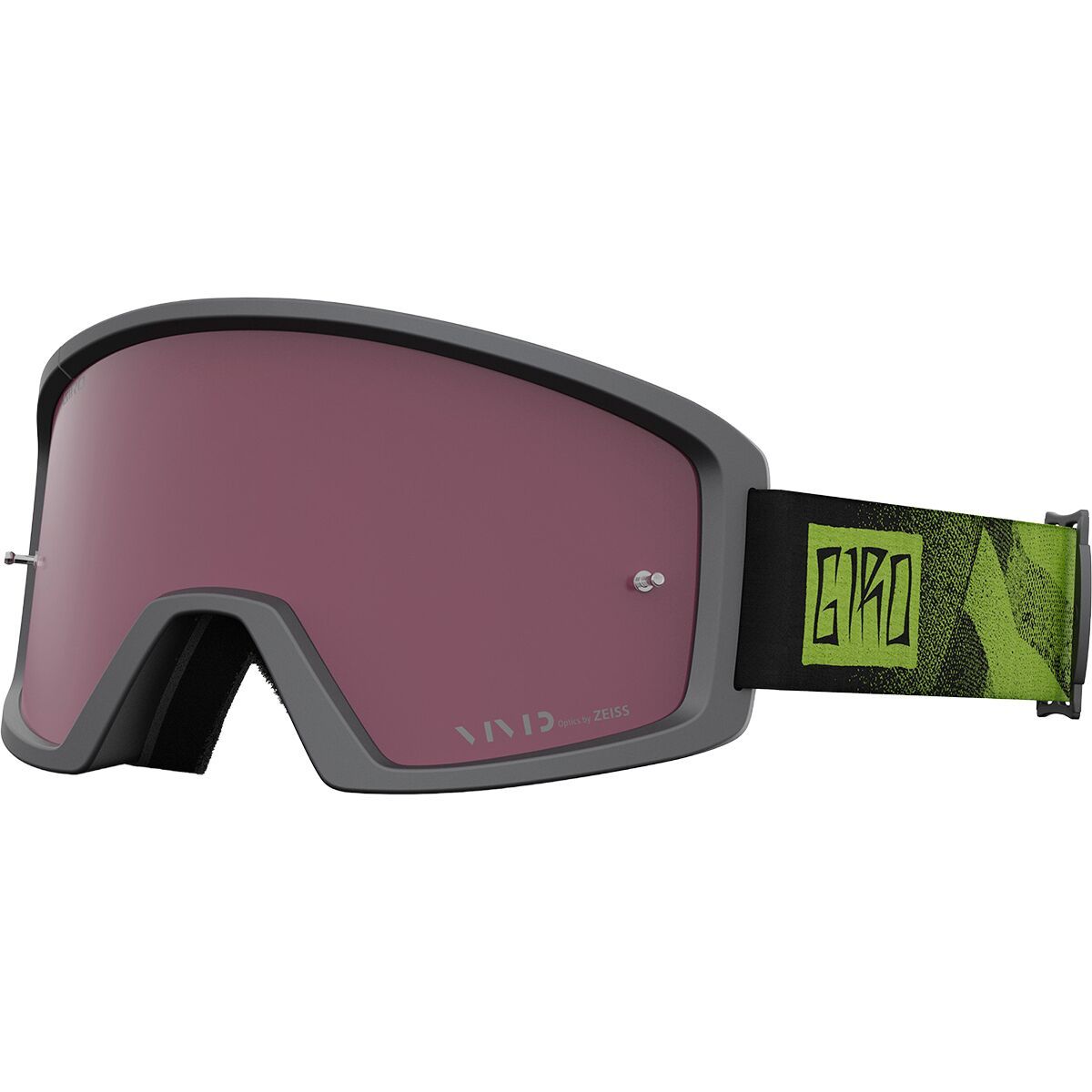 Image of Giro Blok MTB Vivid Trail Goggles Black/Ano Lime/Vivid Trail Lens, One Size