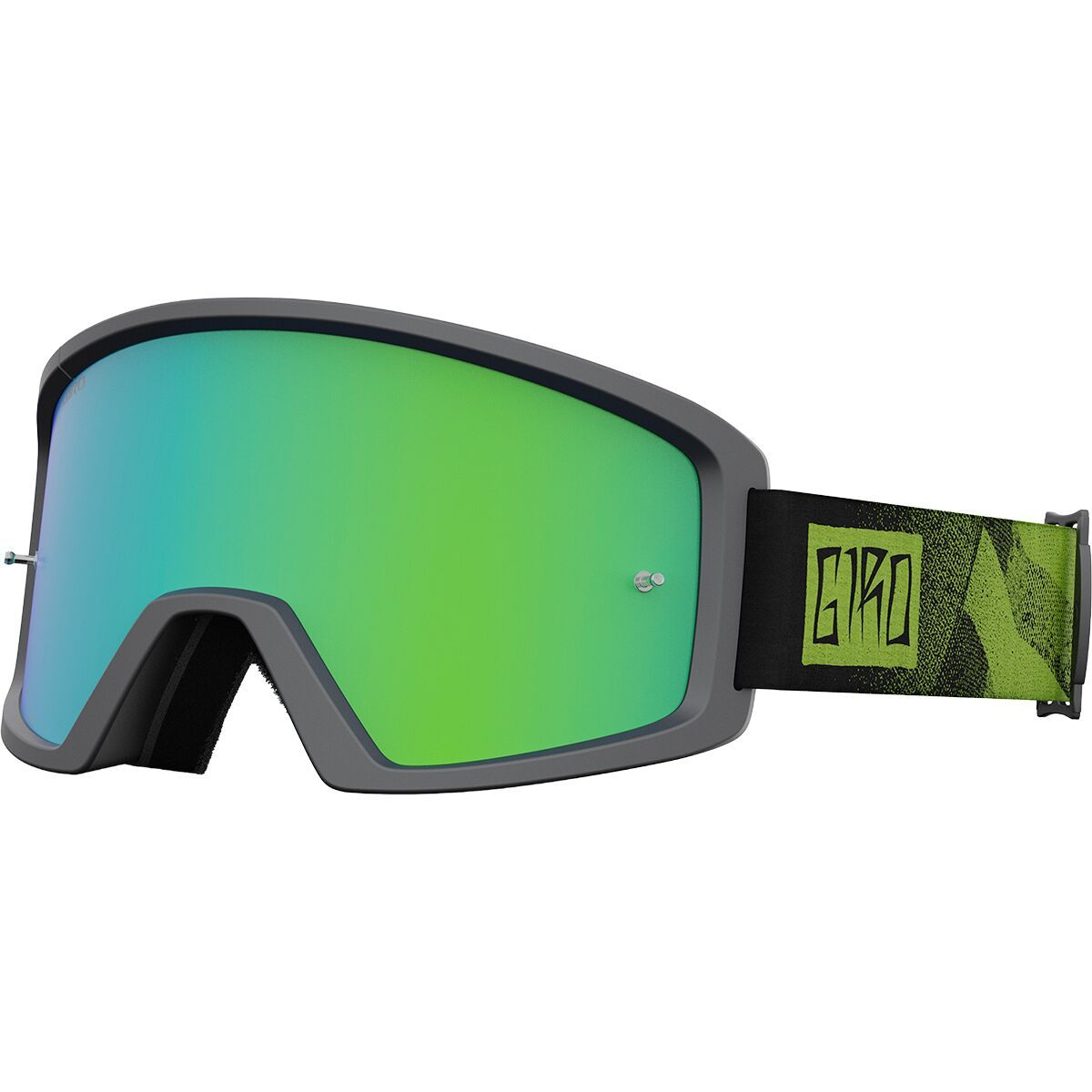 Image of Giro Blok MTB Goggles Black/Ano Lime/Loden Green Lens, One Size