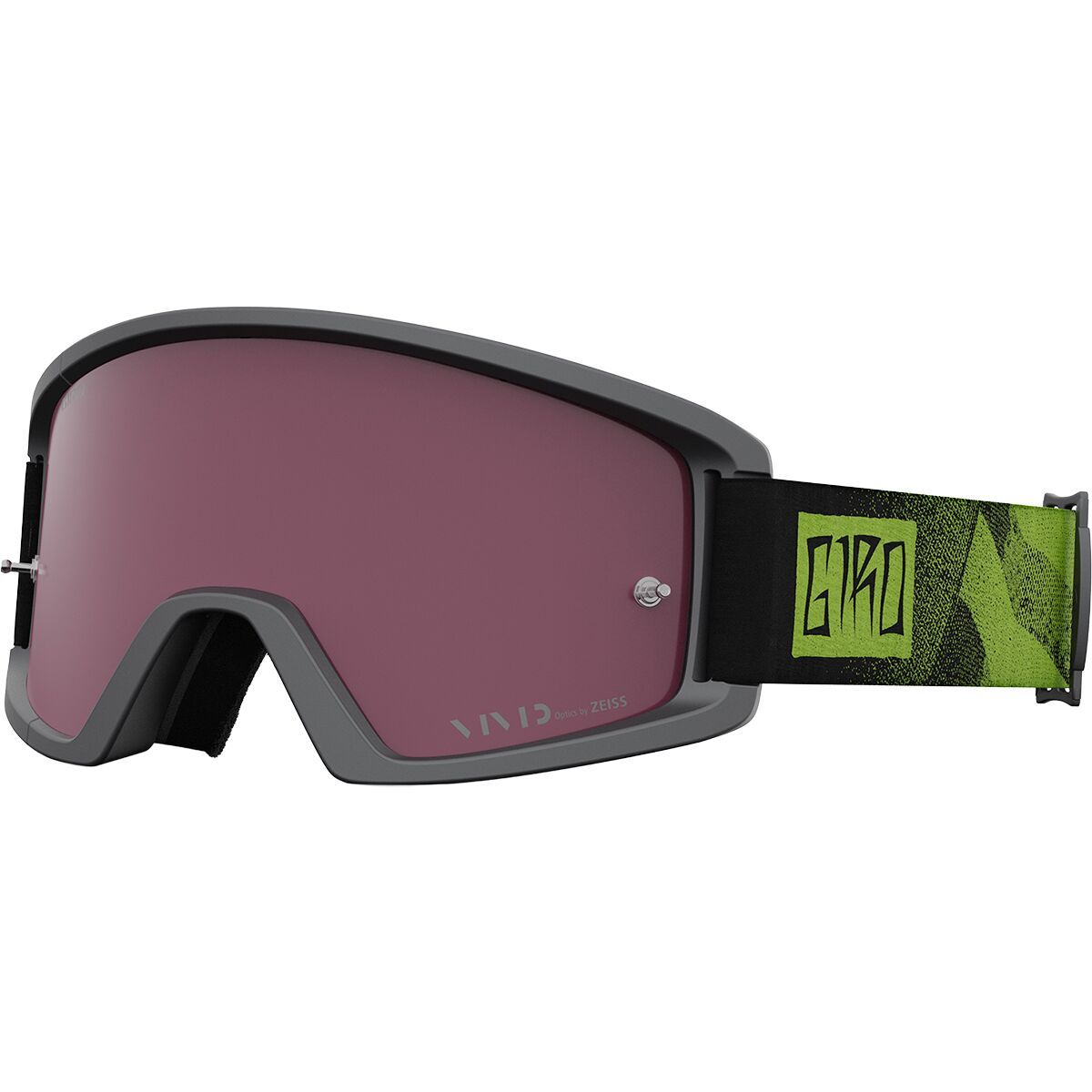 Image of Giro Tazz MTB Vivid Trail Goggles Black/Ano Lime/Vivid Trail Lens, One Size
