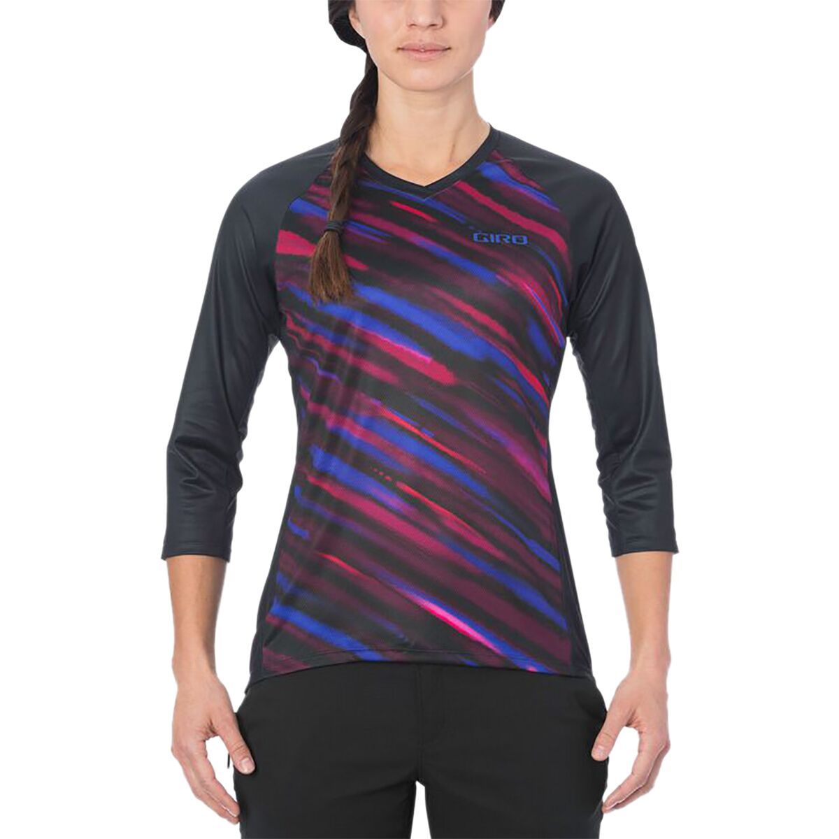 Giro Roust 3/4-Sleeve Jersey - Women's Black Blur, M