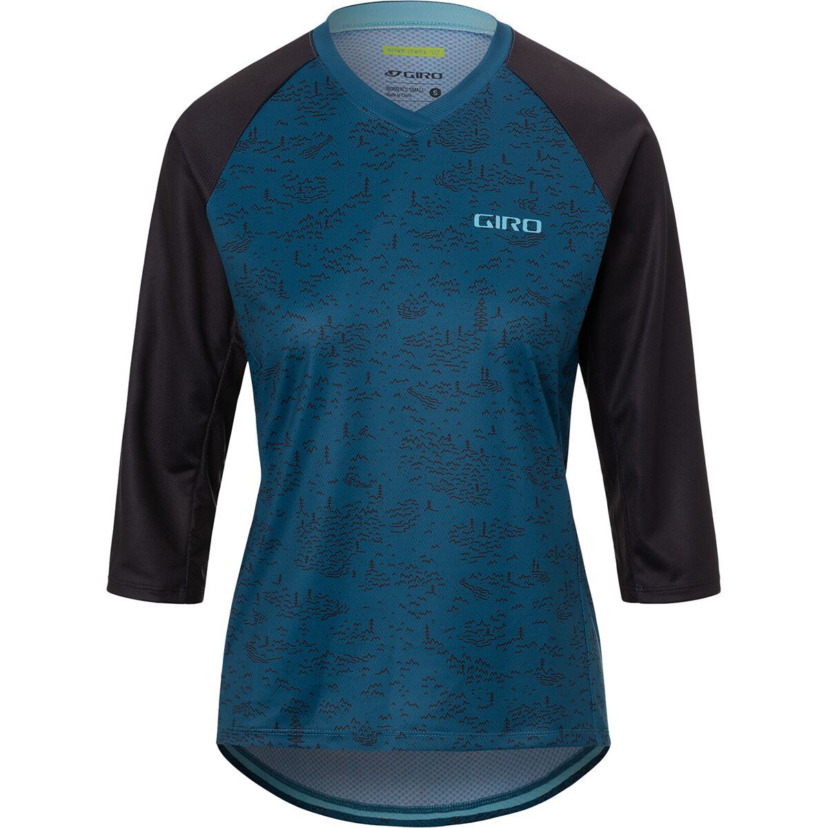 Giro Roust 3/4-Sleeve Jersey - Women's Harbor Blue Scree, M