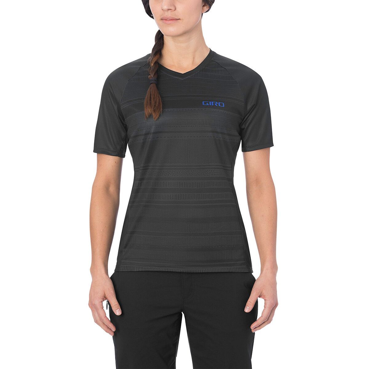 Giro Roust Short-Sleeve Jersey - Women's Black Lines, S