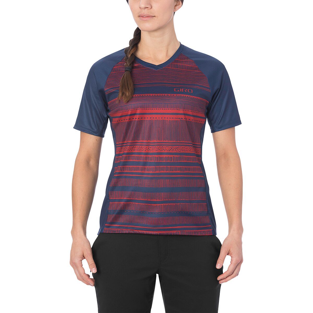 Giro Roust Short-Sleeve Jersey - Women's Midnight Lines, XL