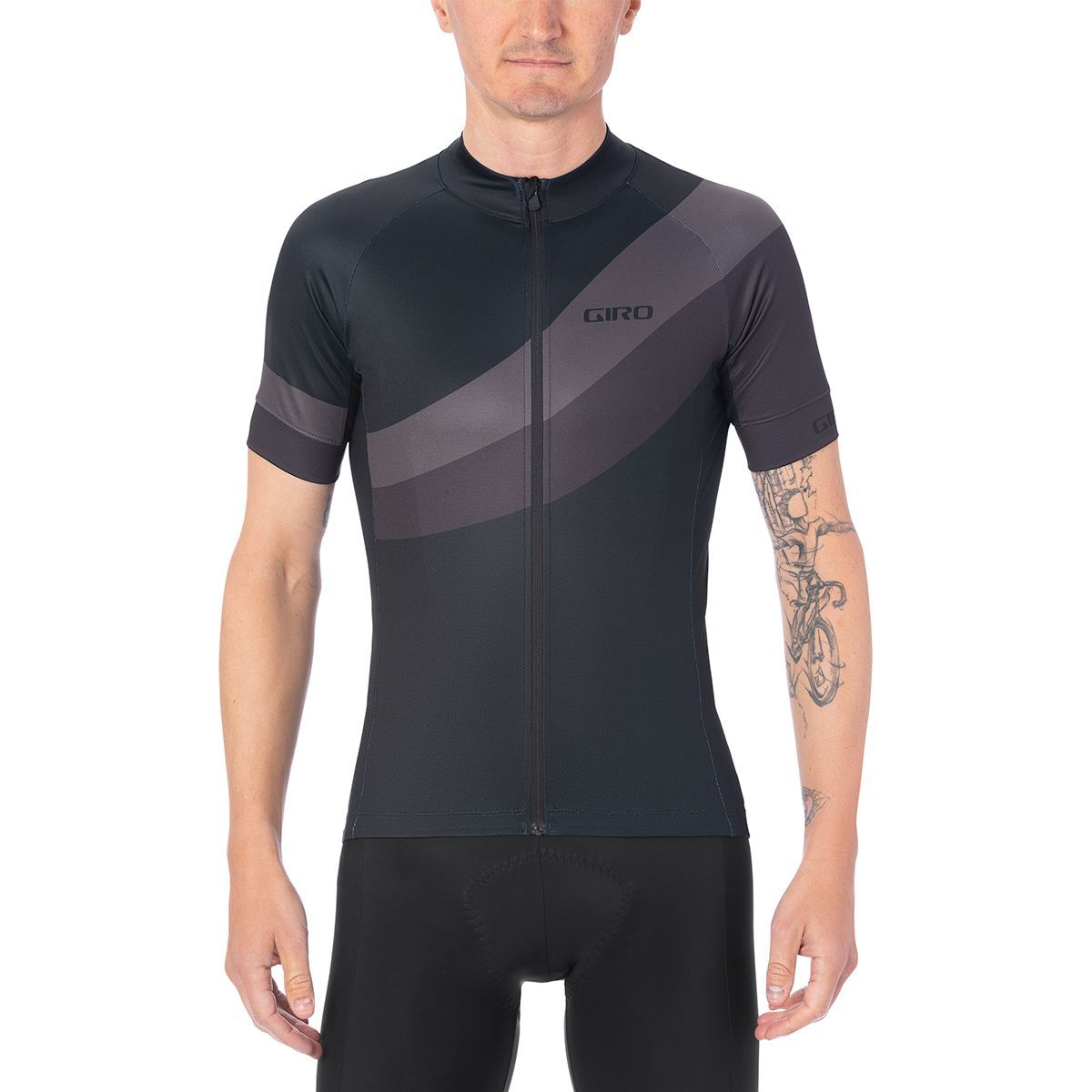 Giro Chrono Sport Short-Sleeve Jersey - Men's Black Render, XL