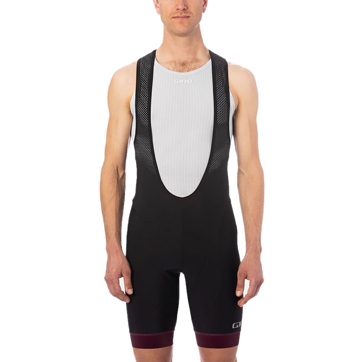 Giro Chrono Expert Bib Short - Men's Black/Ox Blood, 2XL